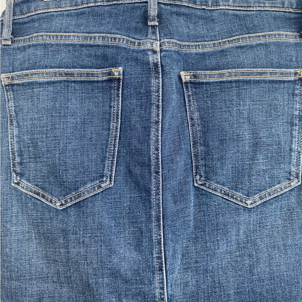 Banana Republic Dark Blue Button-Fly Jean Skirt - Picture 6 of 7